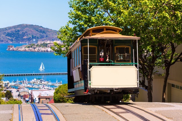 Hyde Street Cable Car Tram, San francisco , USA